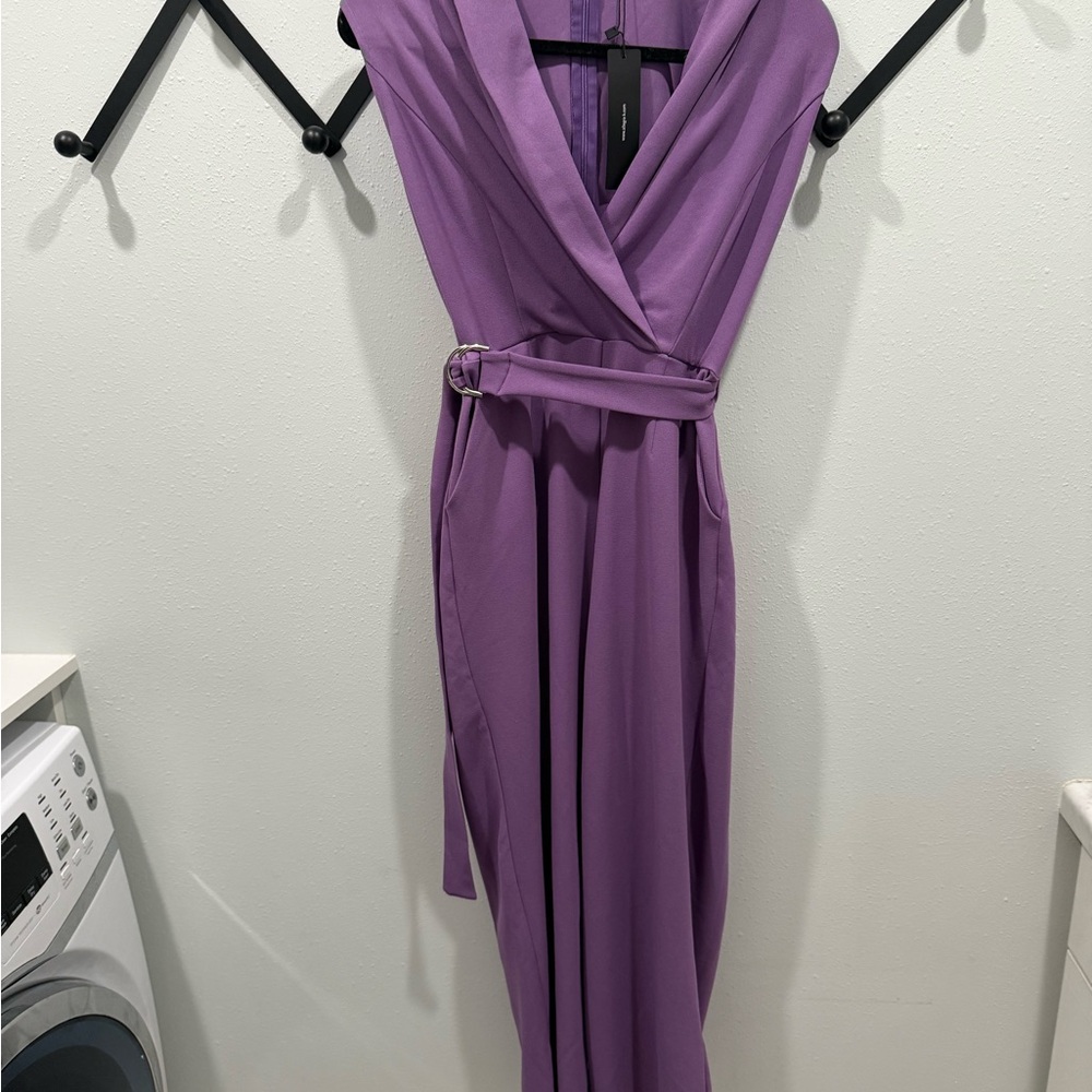 Allegra K Purple Maxi Gown Sleeveless Cowl Neck (new with tags)